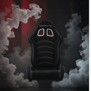 Semibaquet Cockpit M-N180 tela negra con costura blanca