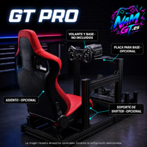 Cockpit Simracing GT Pro de Aluminio Reforzado